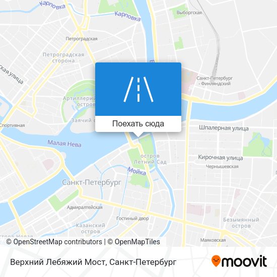 Карта Верхний Лебяжий Мост