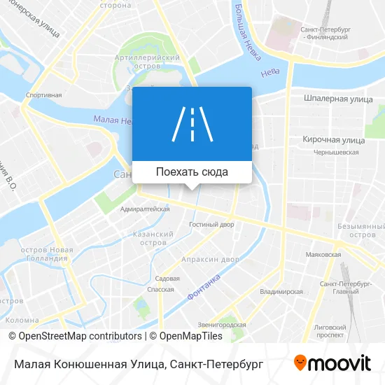Карта Малая Конюшенная Улица