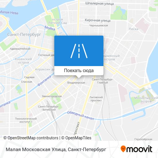 Карта Малая Московская Улица