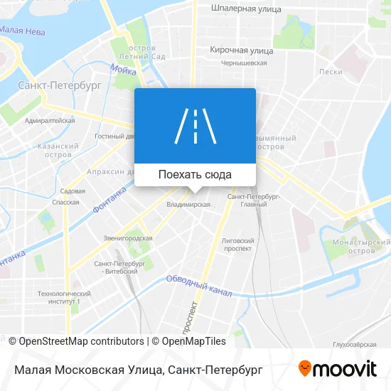 Карта Малая Московская Улица