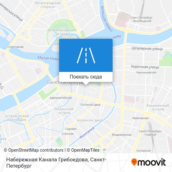 Карта Набережная Канала Грибоедова