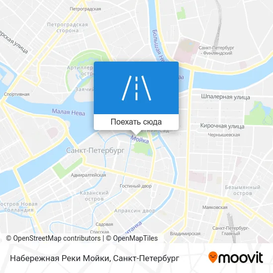 Карта Набережная Реки Мойки