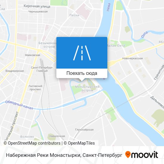 Карта Набережная Реки Монастырки