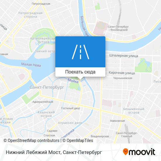 Карта Нижний Лебяжий Мост