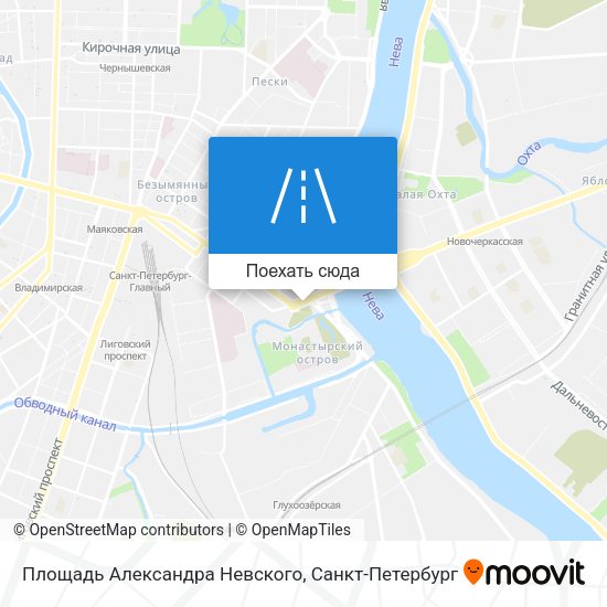 Карта Площадь Александра Невского