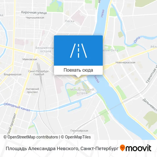 Карта Площадь Александра Невского