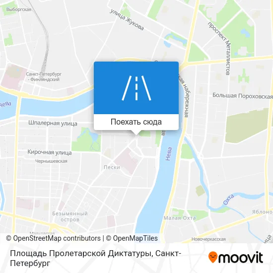 Карта Площадь Пролетарской Диктатуры
