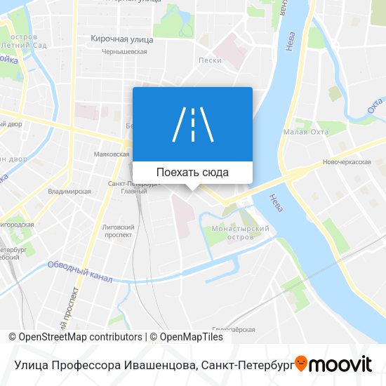 Карта Улица Профессора Ивашенцова