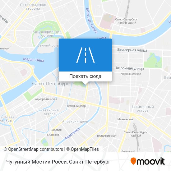 Карта Чугунный Мостик Росси