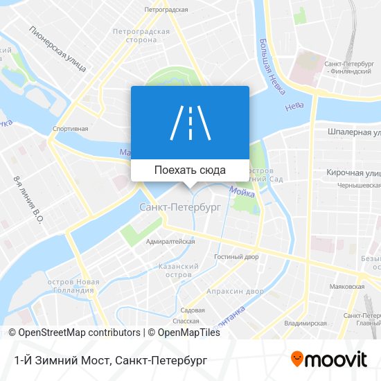 Карта 1-Й Зимний Мост
