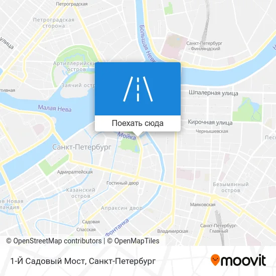 Карта 1-Й Садовый Мост