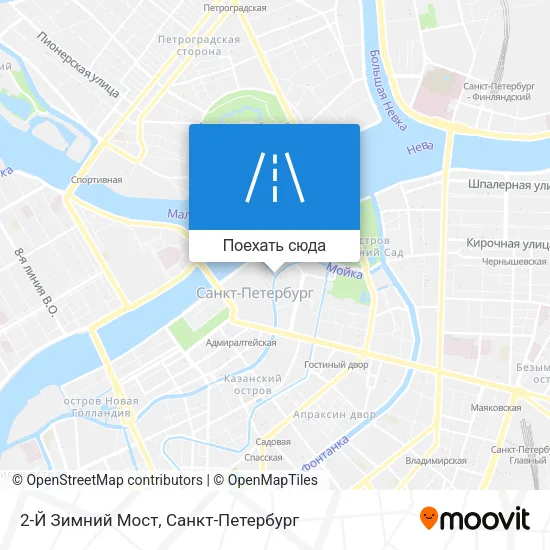 Карта 2-Й Зимний Мост