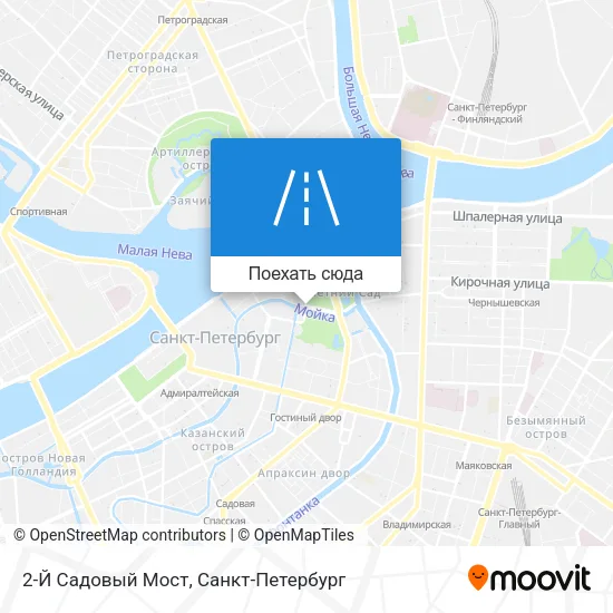 Карта 2-Й Садовый Мост