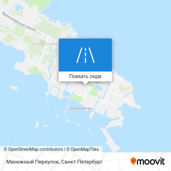 Карта Манежный Переулок