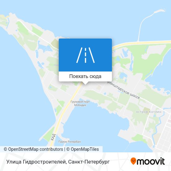 Карта Улица Гидростроителей