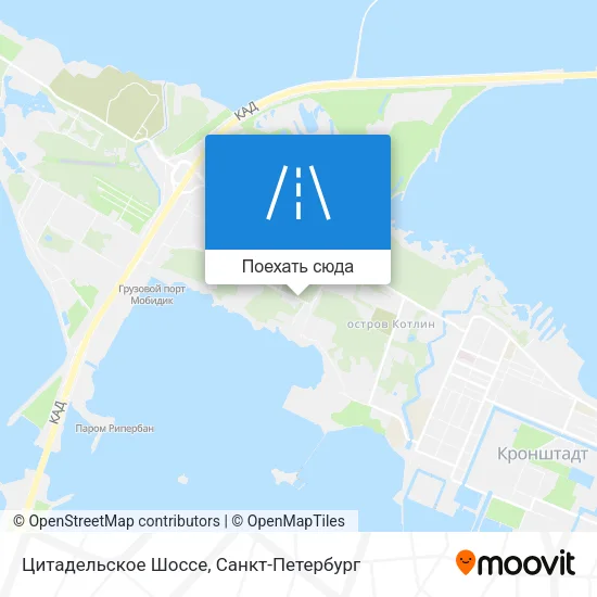 Карта Цитадельское Шоссе