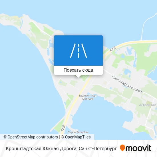 Карта Кронштадтская Южная Дорога