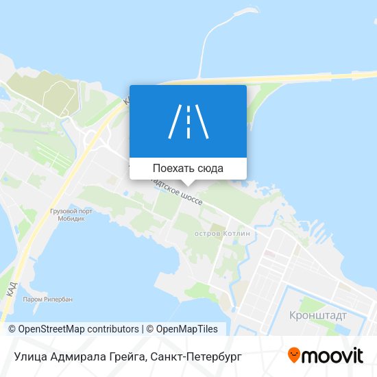Карта Улица Адмирала Грейга