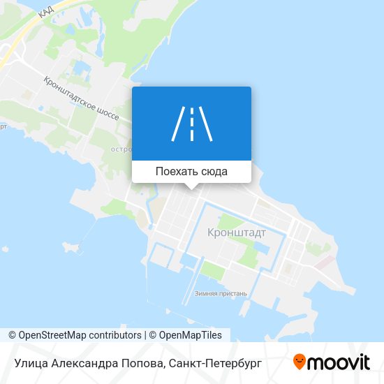 Карта Улица Александра Попова