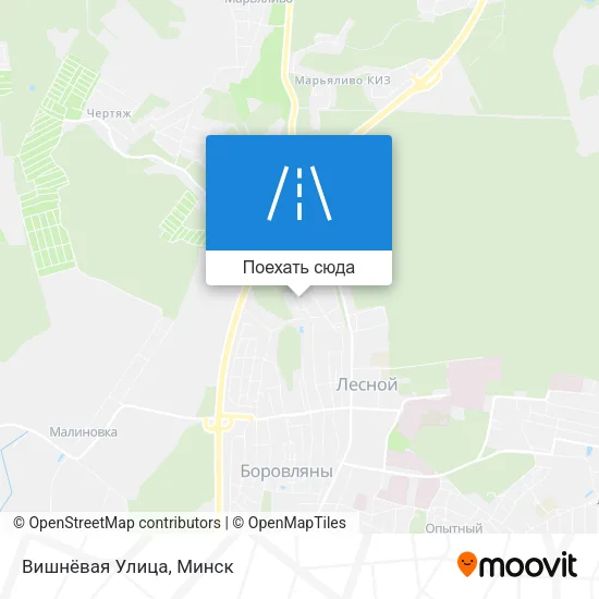 Карта Вишнёвая Улица
