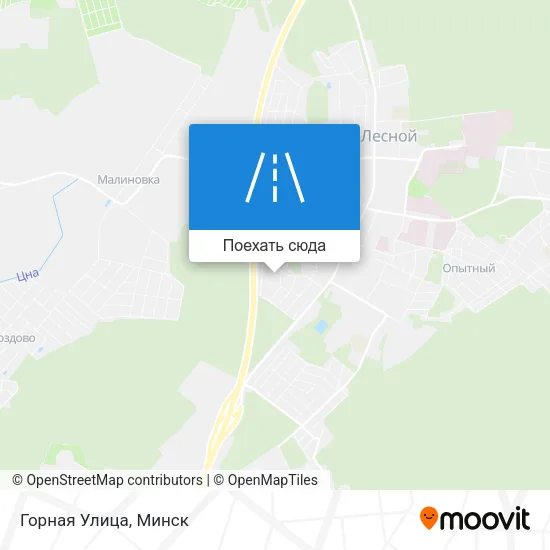 Карта Горная Улица