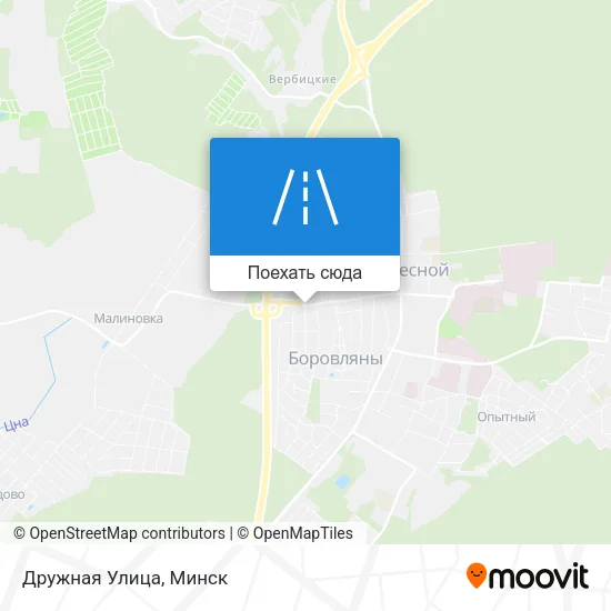 Карта Дружная Улица