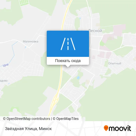 Карта Звёздная Улица