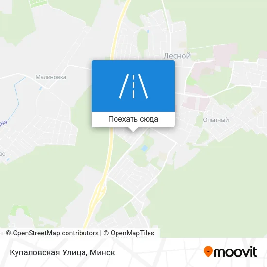 Карта Купаловская Улица