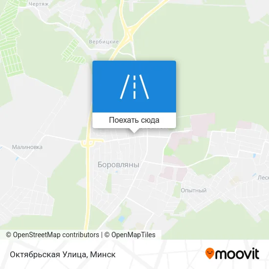 Карта Октябрьская Улица