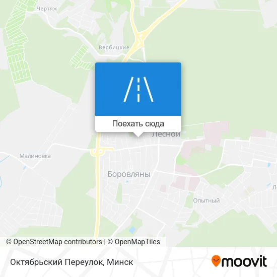 Карта Октябрьский Переулок