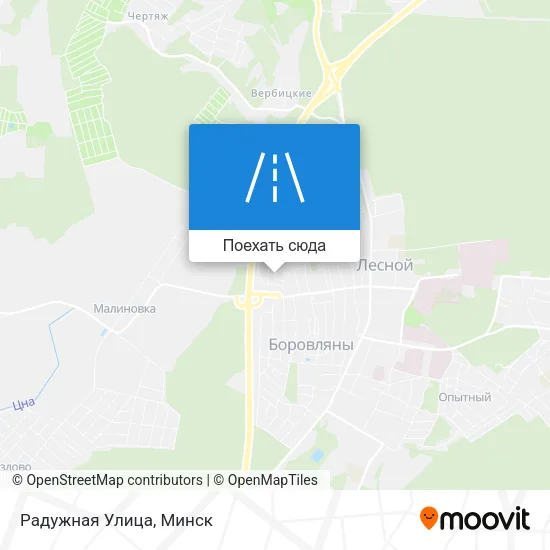 Карта Радужная Улица
