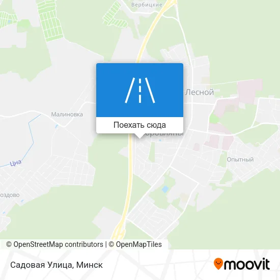Карта Садовая Улица