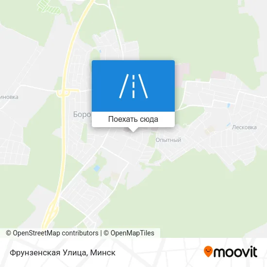Карта Фрунзенская Улица