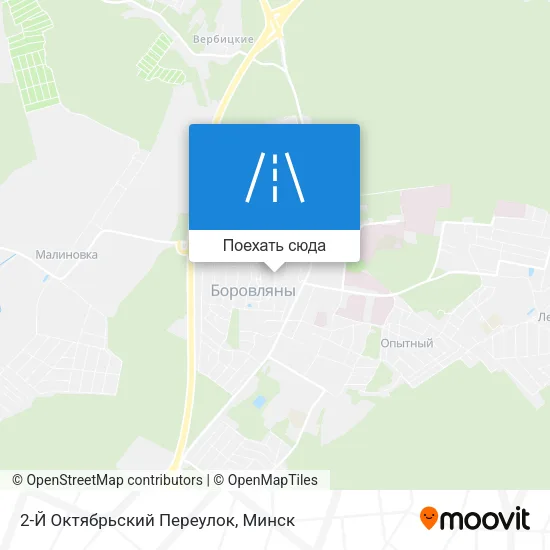 Карта 2-Й Октябрьский Переулок