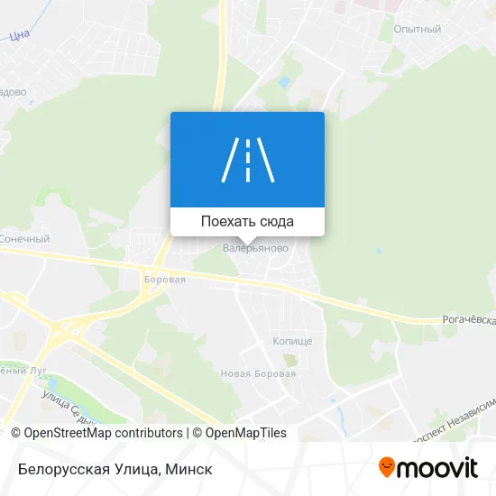 Карта Белорусская Улица