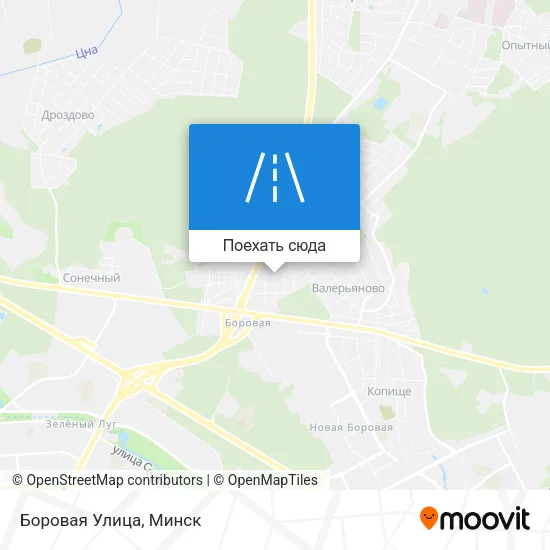 Карта Боровая Улица
