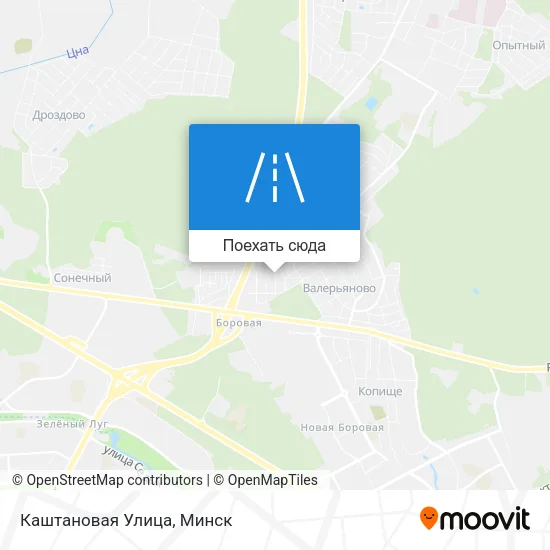 Карта Каштановая Улица
