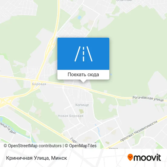 Карта Криничная Улица
