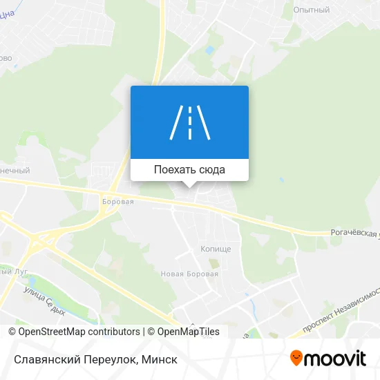 Карта Славянский Переулок