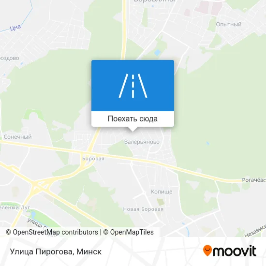 Карта Улица Пирогова
