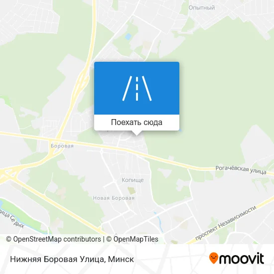 Карта Нижняя Боровая Улица