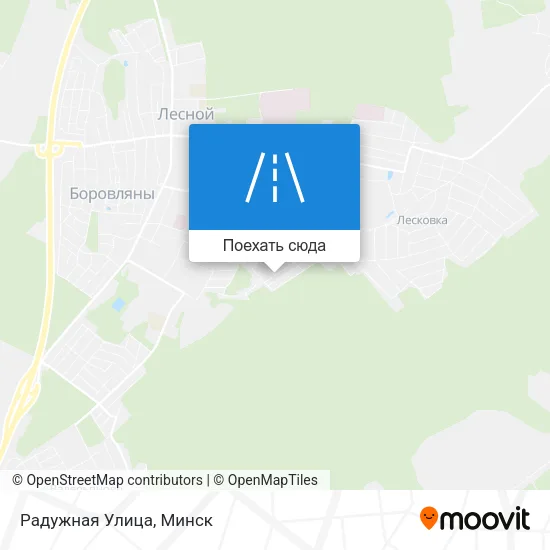 Карта Радужная Улица