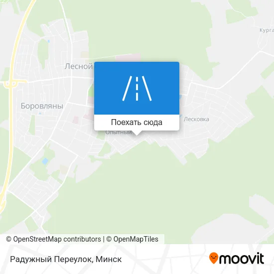 Карта Радужный Переулок