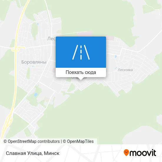 Карта Славная Улица