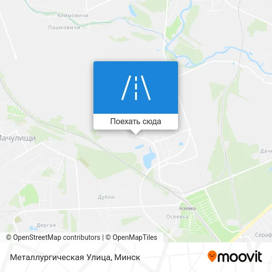 Карта Металлургическая Улица
