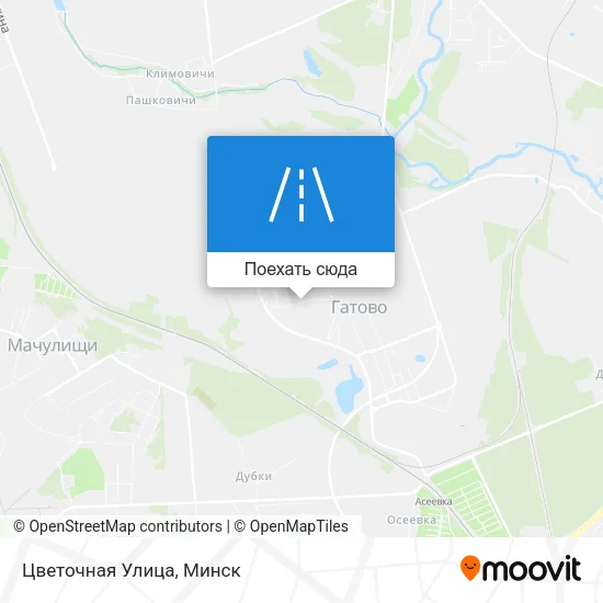 Карта Цветочная Улица