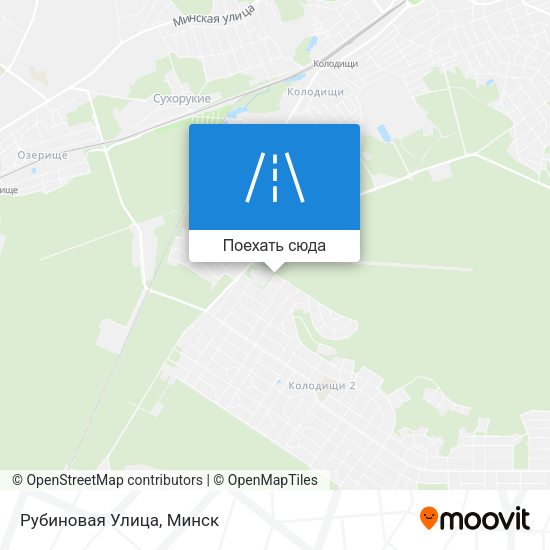 Карта Рубиновая Улица