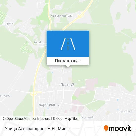 Карта Улица Александрова Н.Н.