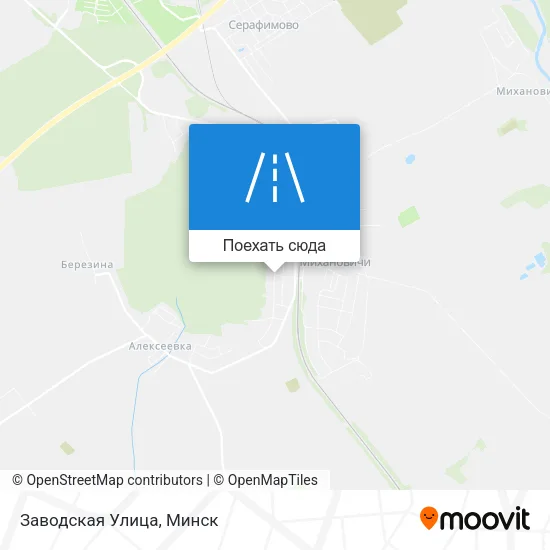 Карта Заводская Улица