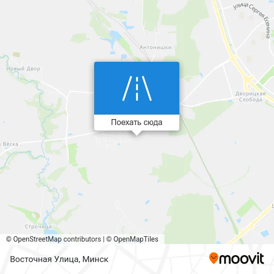 Карта Восточная Улица